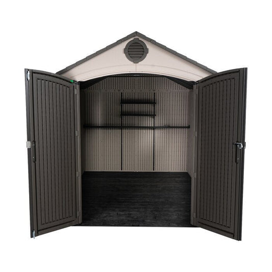 8 ft. W x 12.5 ft. D Plastic Storage Shed