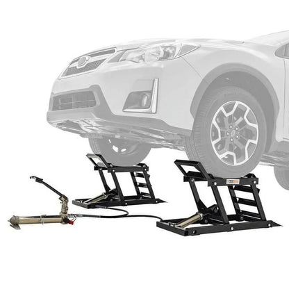 Black Widow Hydraulic Car Lift with Ramp - 3,000 lb. per pair Capacity