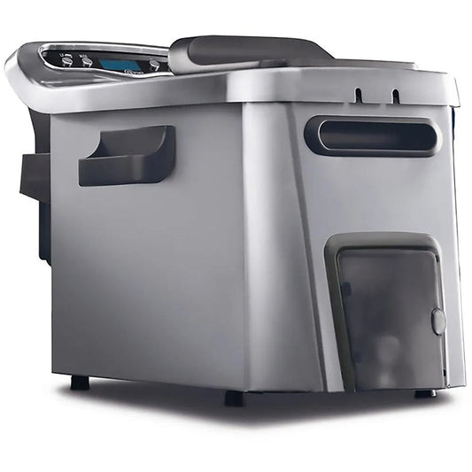 Livenza Dual Zone Digital 45L Stainless Steel Deep Fryer with Easy Clean Drain System