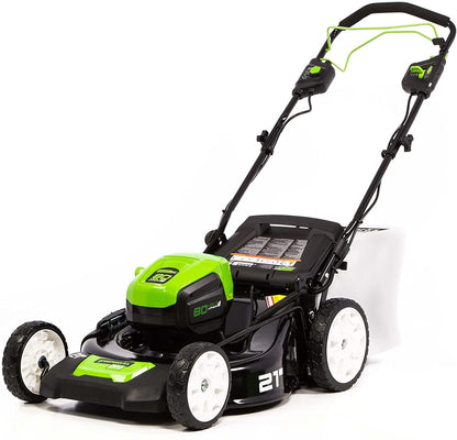 80V Cordless 21′′ Self-Propelled Brushless Lawn Mower | Greenworks