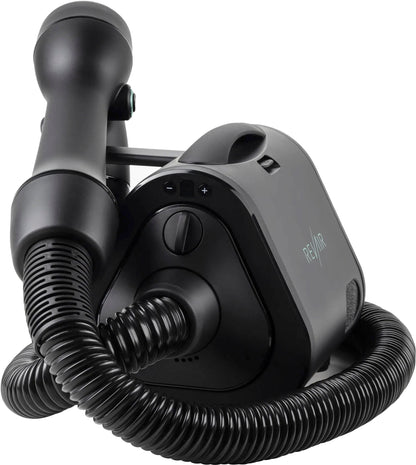 Reverse-Air Hair Dryer with Hair Clips – Black