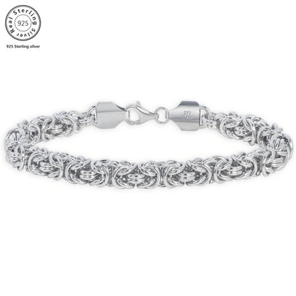 1pc 24g Fashion Grass Rope Bracelet - 925 Silvery Material, Hypoallergenic, Adjustable, Unisex Design, Perfect Engagement, Wedding, Anniversary, Mother'S Day Gift for Relatives and Friends with Elegant Gift Box