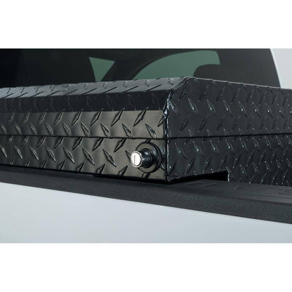 61.86 Matte Black Aluminum Low Profile Truck Tool Box for Mid-Size Trucks