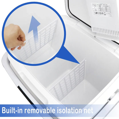 Newest Portable Iceless Thermoelectric Cooler Warmer Low Noise Car Electric Refrigerator Mini Fridge for Car Travel Trip Caming