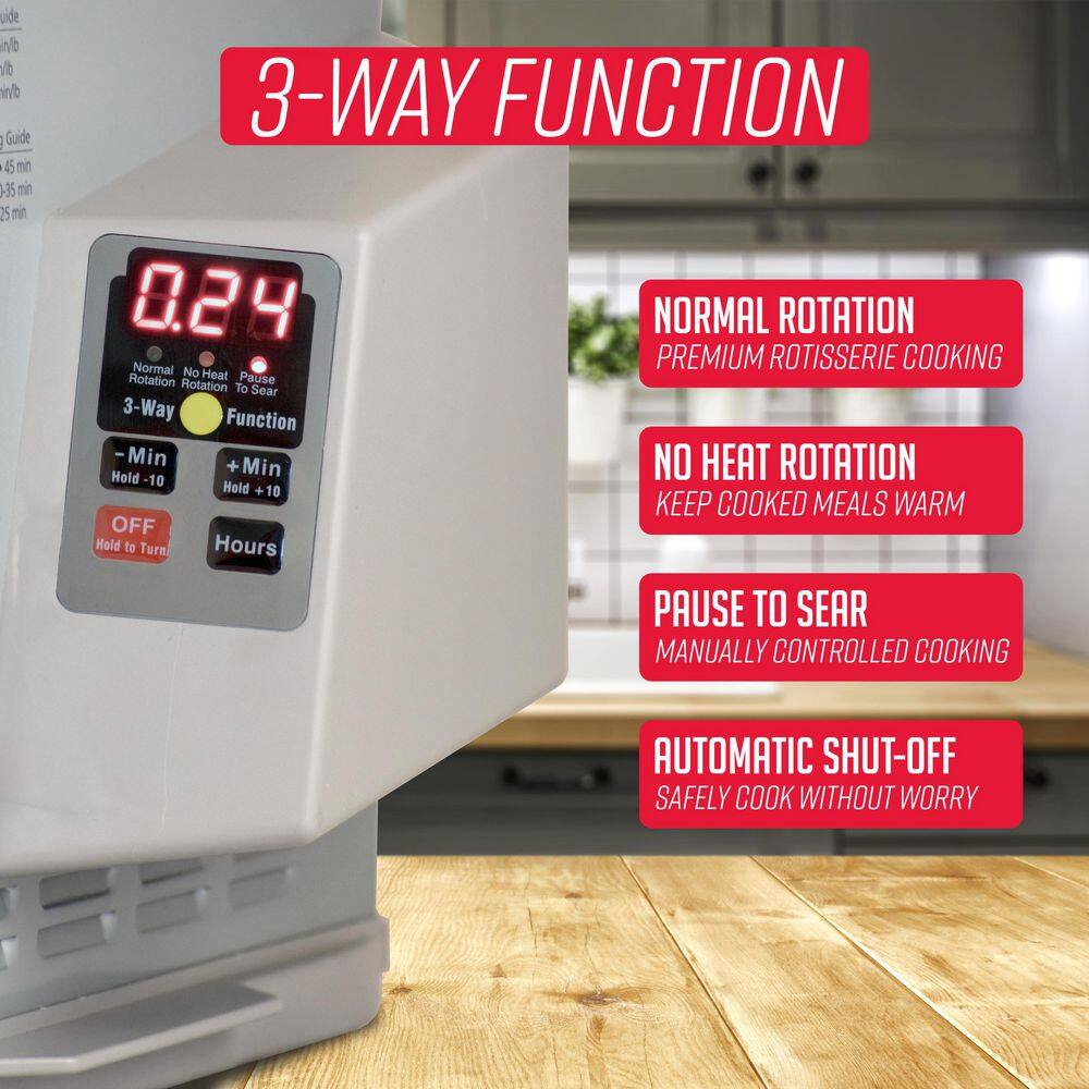 Digital Platinum Showtime Countertop Rotisserie Oven ST5000PLAT