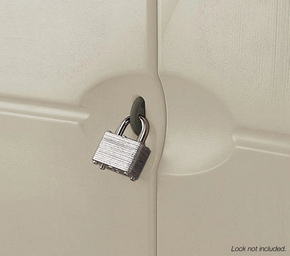 Rubbermaid Vertical Resin Weather Resistant Outdoor Storage Shed