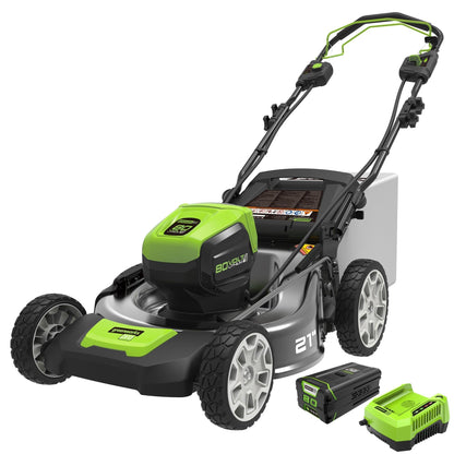 80V Cordless 21′′ Self-Propelled Brushless Lawn Mower | Greenworks