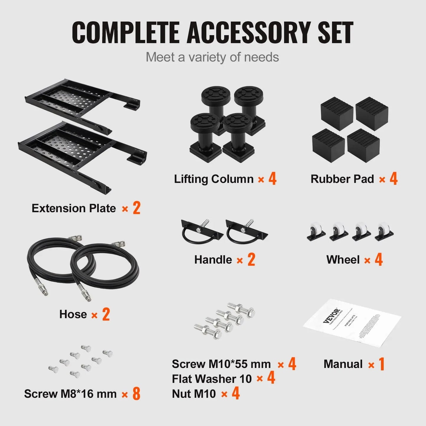 Portable Car Lift 5000 LBS Automatic Car Lift System Jack for Home Garage