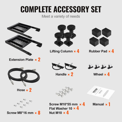 Portable Car Lift 5000 LBS Automatic Car Lift System Jack for Home Garage