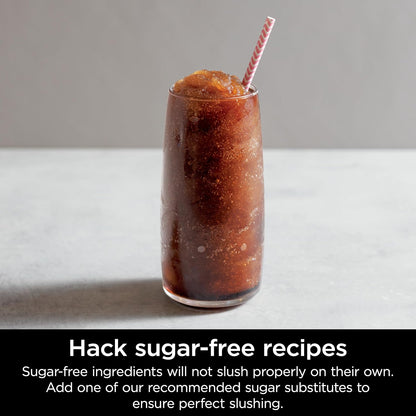 SLUSHi with RapidChill Technology, 88 oz. Frozen Drink & Slushie Machine, 5 Preset Programs, Margaritas, Frappés, and More, Premium Accents, Black, FS301