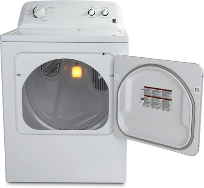 29′′ Front Load Electric Dryer with Wrinkle Guard and 7.0 Cubic Ft. Total Capacity, White