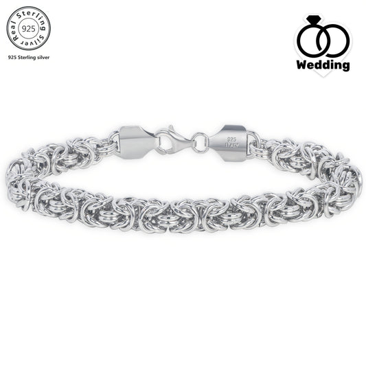 1pc 24g Fashion Grass Rope Bracelet - 925 Silvery Material, Hypoallergenic, Adjustable, Unisex Design, Perfect Engagement, Wedding, Anniversary, Mother'S Day Gift for Relatives and Friends with Elegant Gift Box